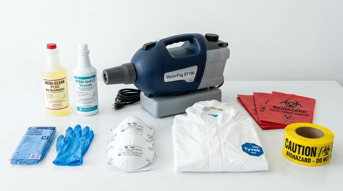 Professional biohazard remediation crew working in Wyndmoor