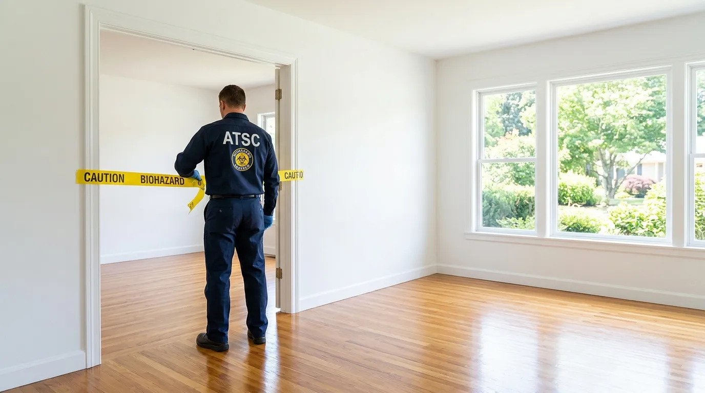 Certified biohazard cleanup crew performing Decomposition Cleanup in Wyndmoor